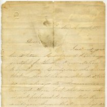 Letter from Ida to Lizzie, 1871